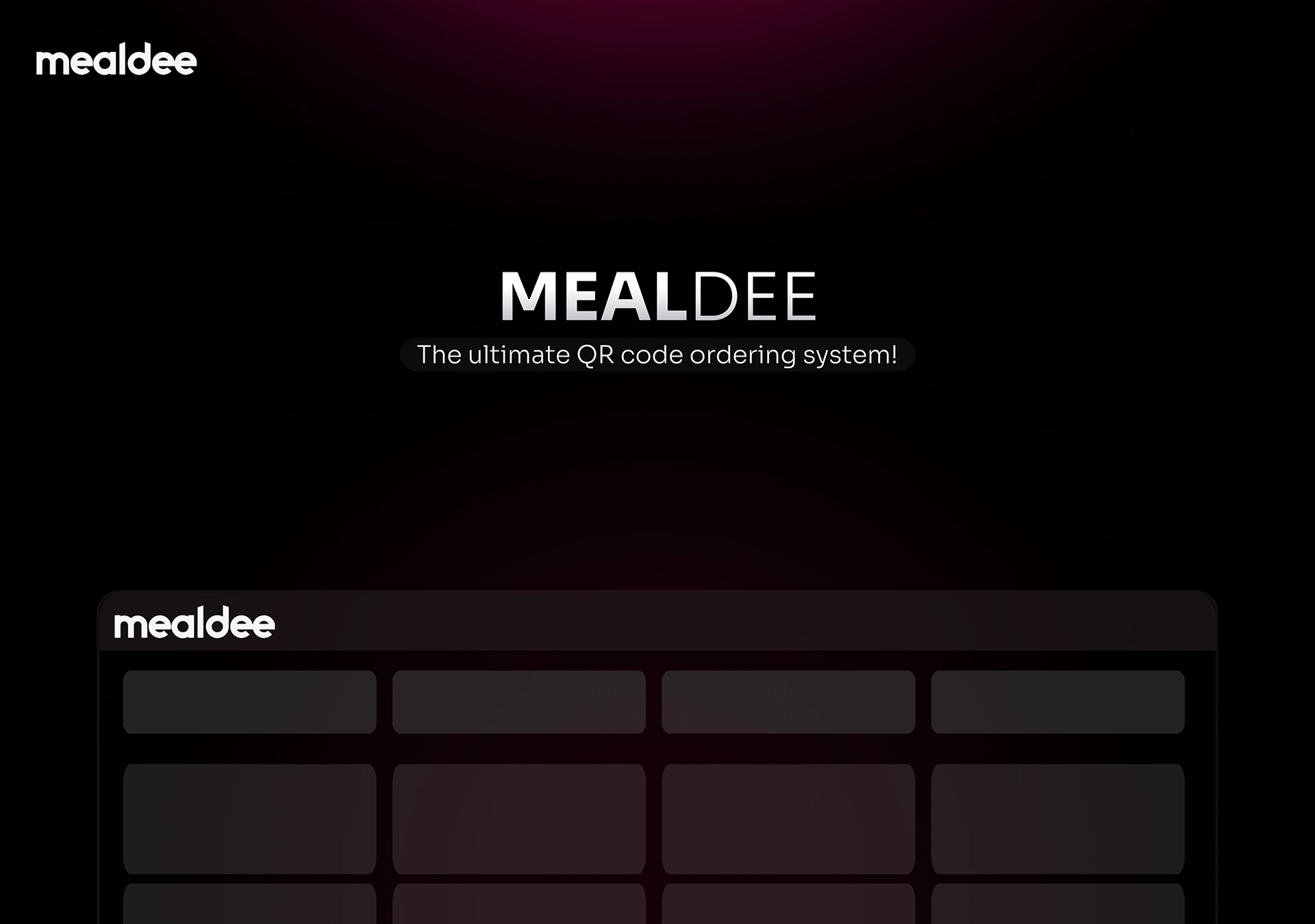 Mealdee Restaurant POS and Ordering System